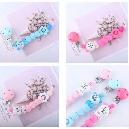 Baby Pacifier Chain Clip Newborn Appease Supplies Infants Teether Anti-fall Anti-chain Bathing Gift New
