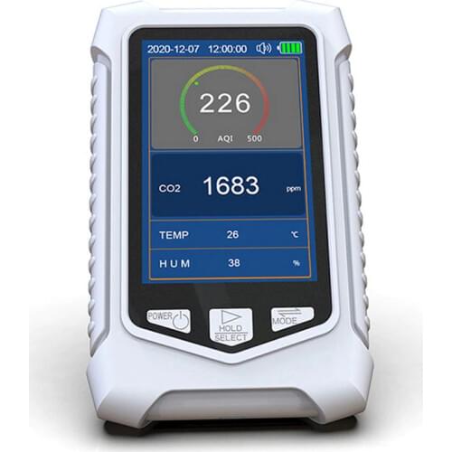 DM126C CO2 Table Temperature Humidity Monitor Infrared NDIR Detector Household Air Quality Monitor