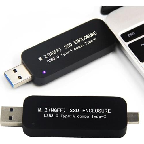 H1111Z M.2 SSD/Harddisk/HDD Enclosure USB 3.0 Type C Hard Disk Enclosure External Hard Drive Enclosure Case for 2230 2240 SSD