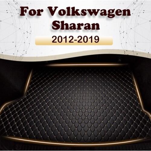 Car trunk mat for Volkswagen Sharan Seven seats 2012 2013 2014 2015-2019 Cargo Liner Carpet Interior Parts Accessories Cover