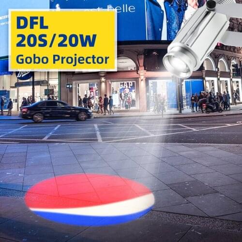 LDLG Laser Logo Projector Custom 20W Lightweight Static Image Advertising Projection Light Store marketing y publicidad 90-240V