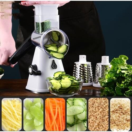3 In1 Multifunctional Manual Vegetable Cutter Slicer Potato Cheese Grind Garlic Grater Kitchen Accessories Gadgets Tool Supplies