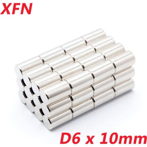 10/20 PCS Hot Sale D6x10mm Magnet N35 6x10mm Super Strong 6x10 Magnet 6mmx10mm, 6*10 Small Refrigerator Magnets D6*10mm 6*10mm