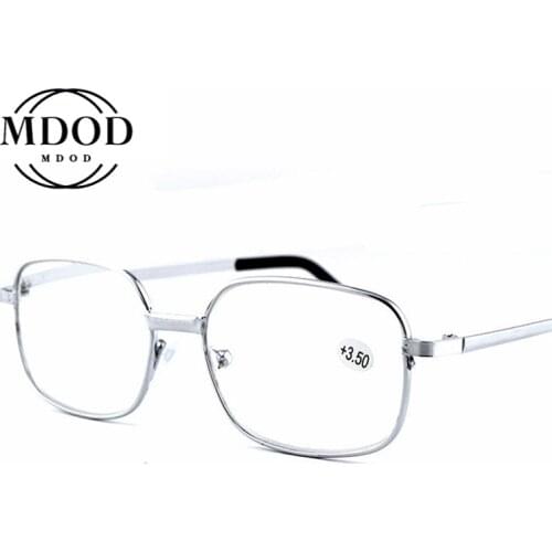 New Fashion Metal Full Frame Reading Glasses Simplicity Comfortable Men Women Universal Old Man Reading Glasses +1.0 To +4.0