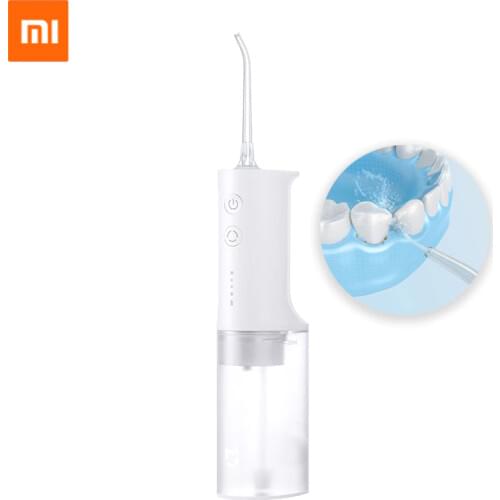 Original Xiaomi Mijia Electric Oral Irrigator Dental Flusher Dental Punch Water Flosser IPX7 Waterproof High Frequency Pulsed