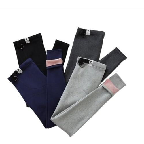 Autumn winter Drawstring High Waist Maternity Leggings for Pregnant Women Doll Pregnancy Leggings Pants Maternity Clothes