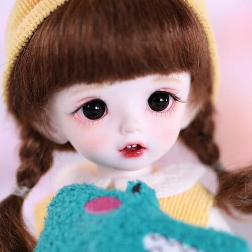 Full Set 1/6 BJD Joint Doll Carol Cute Girl Female Baby Yellow Dress Hat Adult Toy Naked Doll Educational Toys Human Body Model