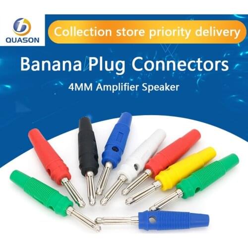 4MM Banana Plug Audio Speaker Connectors Amplifier Speaker Binding Post 4mm Banana Jack Plug For Cable Terminals