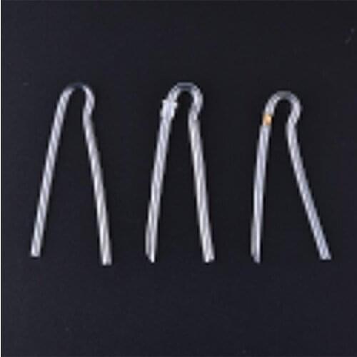 1PCS Ear Care R Shape Tubing Tube with Plastic Lock Preformed For BTE Earmold Hearing Aid