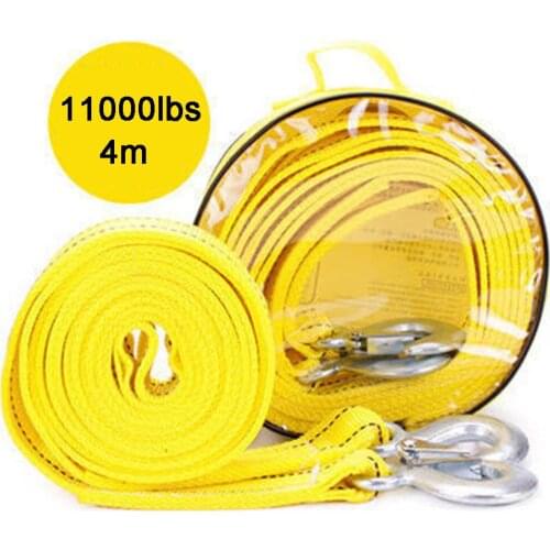 4m 11000lbs Winch Rope Double-layer Thickened Tow Rope Car Maintenance String For ATV UTV Off-Road Traction Rope Line Pull Cart