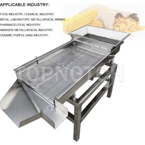 Double Engine Vibrating Sieve Machine 220V Large Granular Material Shocking Screener Machine Screening Table Siever