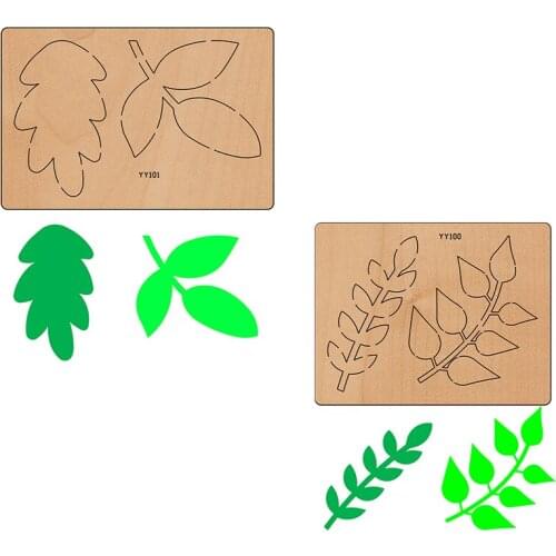 YY100 Cutting Dies Wood and Leaf Die Cut Dies, Various Sizes, Novelty cutting dies scrapbooking dies scrapbookin stencil
