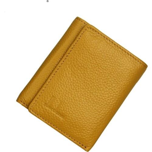 Genuine Leather Women Wallet Small Ldies Purses Short Coin Purse For Girls Female Small Portomonee Lady Perse Card Holder