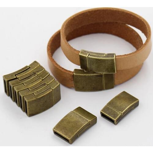 10 pieces/pack) Magnet buckle for DIY Bracelet Accessories Suitable for 10*2mm 12*2mm Leather Cord