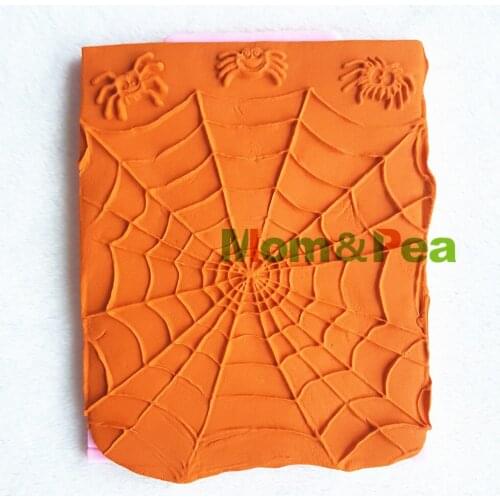 Mom&Pea 1260 Free Shipping Spider Web Silicone Mold Cake Decoration Fondant Cake 3D Mold Food Grade