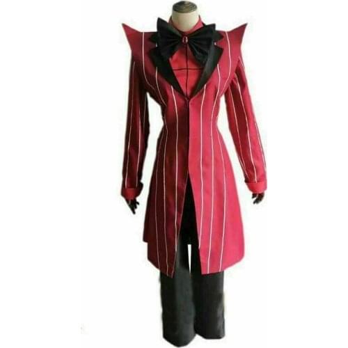 2021 hotel uniform cosplay adult Halloween costume red suit
