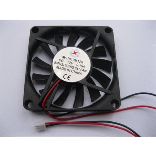 24 Pcs Brushless DC Cooling Fan 13 Blade 7010S 12V 70x70x10mm 2 wire