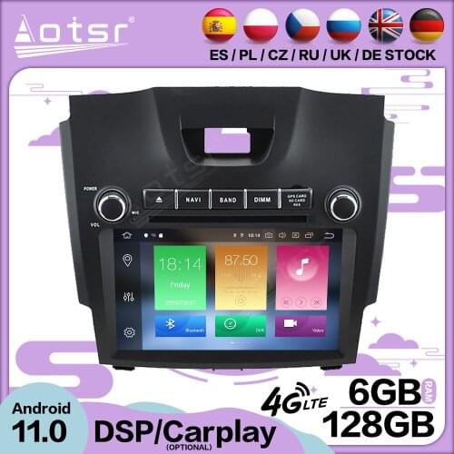 6+128G Carplay Android 11 For Chevrolet TRAILBLAZER Holden S10 ISUZU D-MAX Colorad Car GPS Radio Receiver Audio Stereo Head Unit