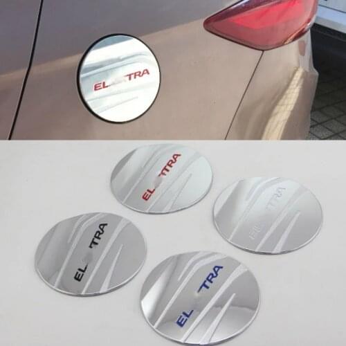 Car Accessories Exterior Decoration ABS Chrome Oil Fuel Gas Tank Cap Cover For Hyundai Elantra 2018 Car-styling