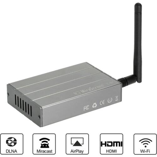 Aluminum Alloy Shell Car Multimedia Display Dongle 1080P WIFI Mirror Box Airplay Miracast GPS DLNA For Android