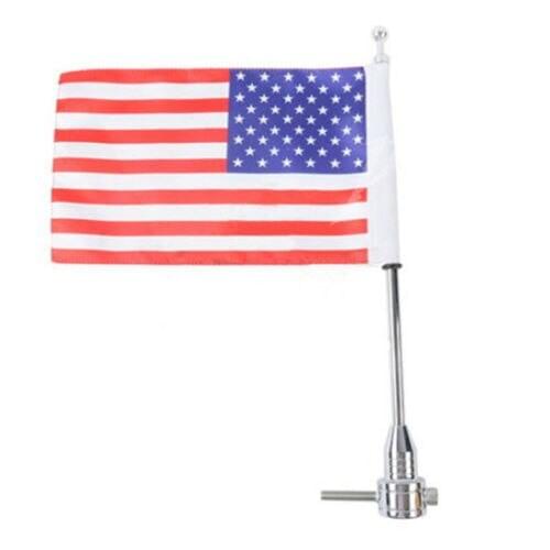 Motorcycle Luggage Rack Vertical Flag Pole American For Harley Fatboy Softail XLH1200