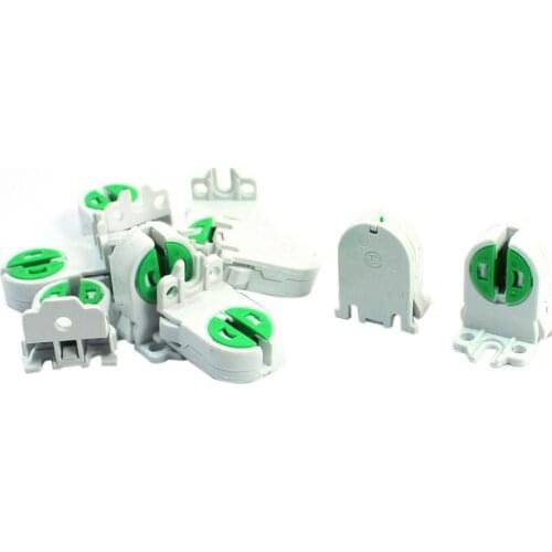 CNIM Hot 10Pcs Dual Terminals T5 T4 Fluorescent Tube Bulb Lamp Holder Socket