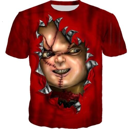 Horror Movie Chucky t shirt 3D Print tshirt cool Men Women Casual Streetwear hip hop Ropa hombre 2019 clothes harajuku Tops