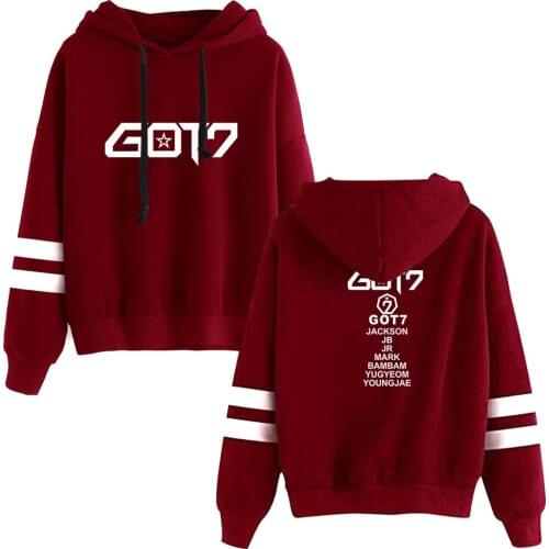 K-pop GOT7 Autumn Winter Pullover Hoodies winter clothes women Hoodies Fans I GOT7 Women Long Sleeve Sudadera Sweatshirts