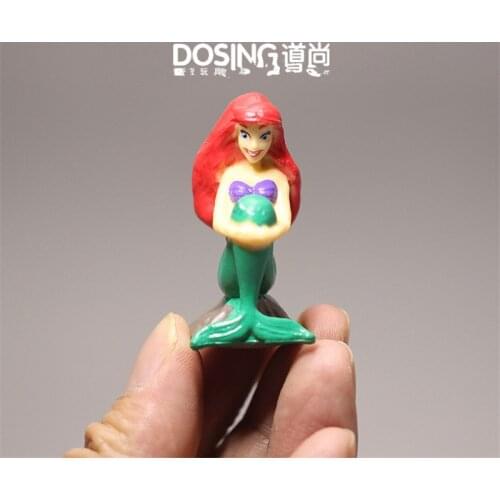 25piece 4.5cm Classic The Little Mermaid Ariel princess action Figure Collectible microlandschaft Model Toy