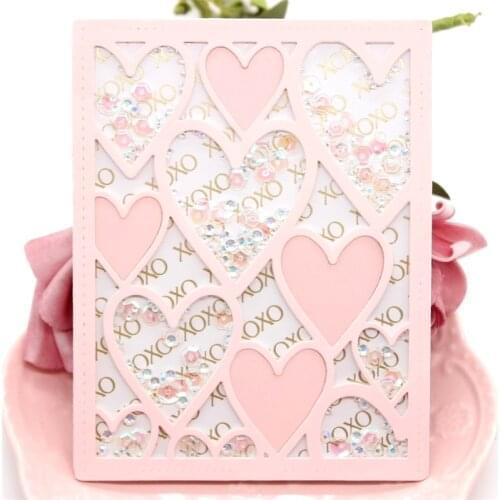 KLJUYP Heart-shaped Frame Metal Cutting Dies Scrapbook Paper Craft Decoration dies scrapbooking