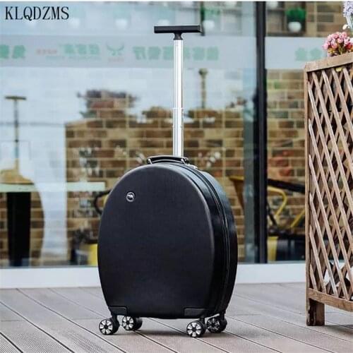 KLQDZMS 20Inch Girls Fashion Rolling Luggage Spinner Women Travel Suitcase Brand PC Trolley Suitcase With Wheels