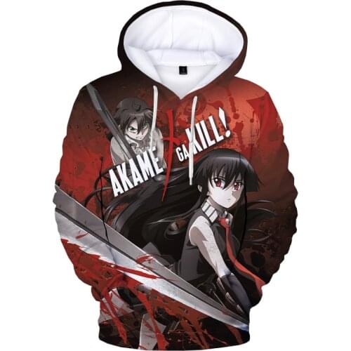 2020 New Anime Akame Ga Kill 3D Print Hoodie Sweatshirts Men/Women Fashion Casual Pullover Harajuku Streetwear Hoodies Clothes