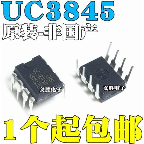 New and original ST UC3845B UC3845BN Current mode controller chip DIP8 LCD power management chip, patch 8 feet, current mode P