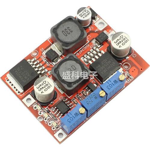 LM2596 LM2577 DC Auto Boost Buck Converter 4-35V to 1-25V 5V 12V 19V 24V 4A Step up / down voltage Regulator CC CV Charging