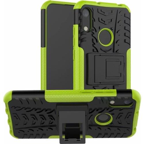 Shockproof Case for Huawei Honor 8A Case Honor8A Bumper on Honor 8A Rugged Armor Dual Layer Protective Stand Holder Phone Cover