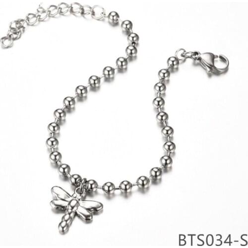 Silver Red Rope Bangle Bracelet Fashion Women Jewelry Gift Chain BTS034