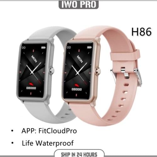 IWO PRO H86 Smartwatch IP68 Waterproof Heart Rate DIY Watch Face Fitness Watches For Men Women For Android Ios