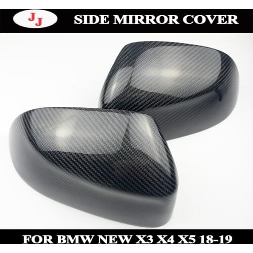 Real Carbon Fiber side Mirror Cover Caps Replacement For BMW new X3 G01 X4 G02 2018 new X5 G05 2019 For BMW Side Mirror