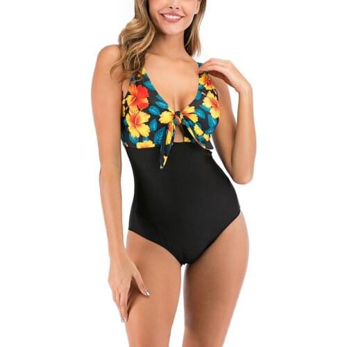 Womens Fashion Sexy Bikini One-Piece Hollow One-Piece Swimsuit