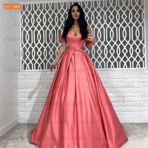 Fashion Prom Gowns Long 2021 robe de bal femme longue Custom Made платье для свадебной вечеринки Satin Gala Women Dresses Party