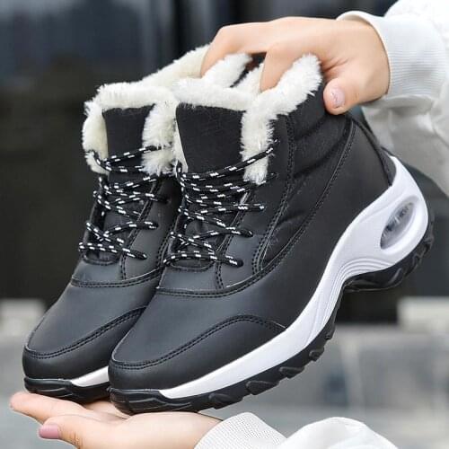 Winter shoes women boots 2021 platform snow boots female warm short plush ankle boots women shoes waterproof fur boots woman