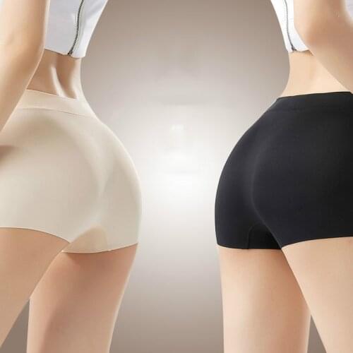 ZJX Seamless Silk Women Safety Short Pants Nylon Panties Traceless Girls Emptied Boyshorts Boxers Summer Cool Female Underwear
