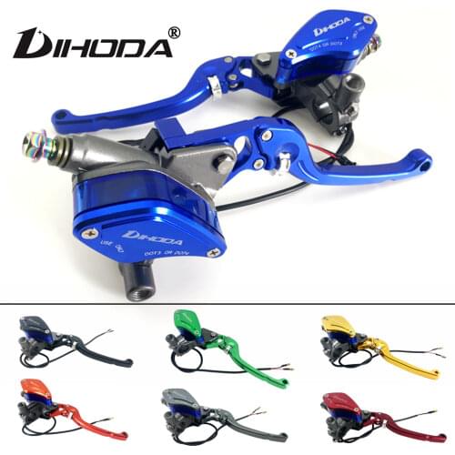 1 pair Adjustable lever Handle Hydraulic clutch Brake Pump Master Cylinder Motorcycle Racing Universal For HONDA Yamaha Kawasaki