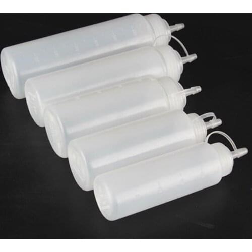 1pcs Squeeze Condiment Bottles With On Cap Lids Ketchup Mustard Hot Sauces Olive Oil Bottles Kitchen Accessories