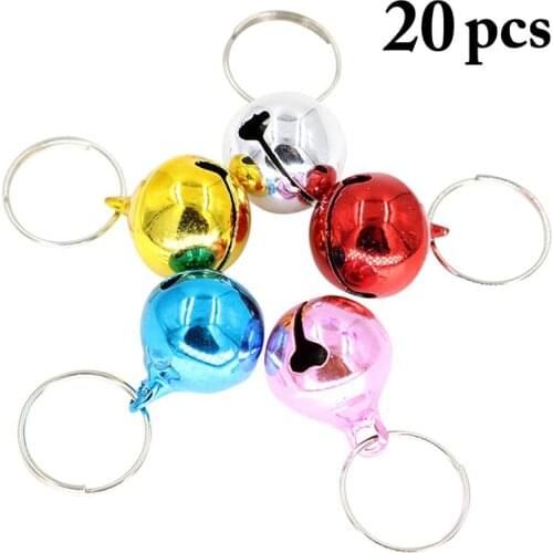 20PCS Pet Bell Creative Decorative Assorted Craft Bell Collar Bell for Pet Cats