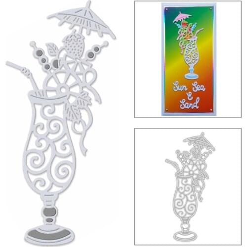 2020 New Wine Glass Metal Cutting Dies Tea and Coffee Cup Party Die Paper Cut Scrapbooking For Crafts Card Making No Stamps Sets