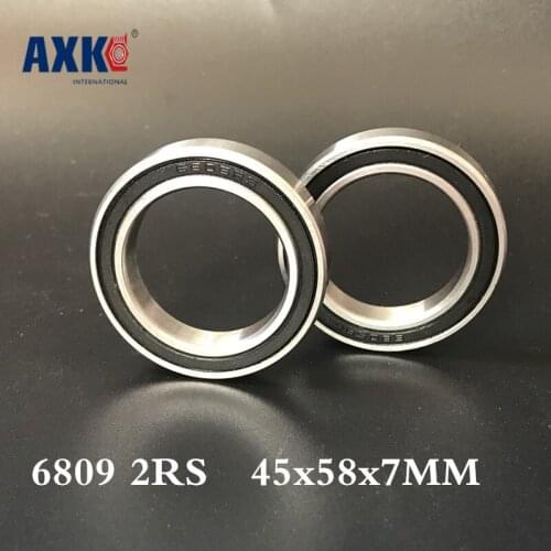 2021 Sale Rushed Steel Ball Bearing 6809 2rs Abec-1 (10pcs) 45x58x7mm Metric Thin Section Bearings 61809rs 6809rs