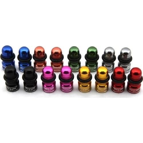 4pcs GUB MF-2 Bicycle Anodized Dust Cover MTB Road Bike Tyre Wheel Tire Valve Cap Anti-dust Cover both Presta and Schrader valve