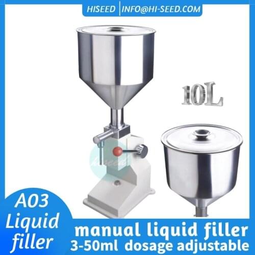 A03 Manual Ointment Liquid Quantitative Cream Wine Beverage Honey Edible Oil Cream Filling Machine