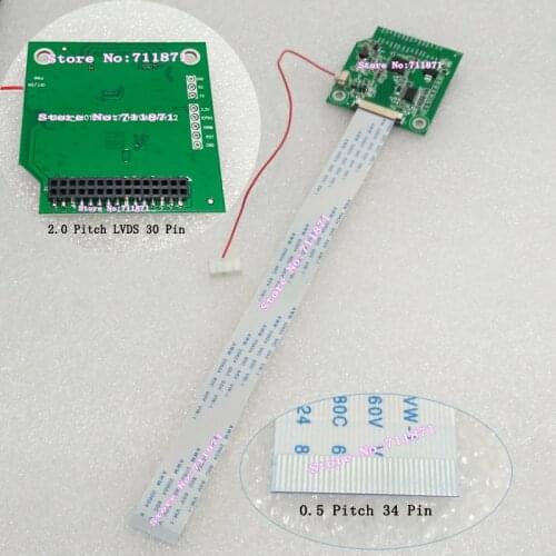 B101UAN01.7 HW0A LVDS Adapter Connector 0.5 Pitch 34P FFC FPC MIPI LVDS Adapter Plate 34 Pin FFC MIPI (4 data lanes) LVDS Plate